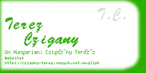 terez czigany business card